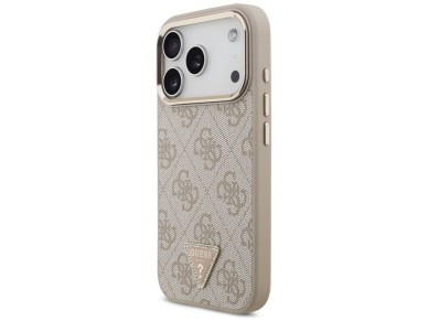 Guess 4G Triangle Logo MagSafe Case for iPhone 17 Pro - Rose Gold Guess 4G Triangle Logo MagSafe Case for iPhone 17 Pro - Rose Gold