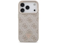 Capa Guess 4G Triangle Logo MagSafe para iPhone 17 Pro - Ouro Rosa Capa Guess 4G Triangle Logo MagSafe para iPhone 17 Pro - Ouro Rosa