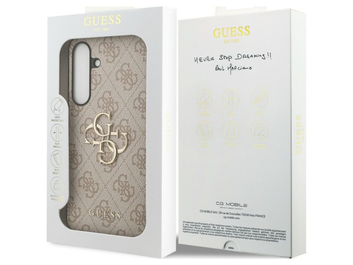 Capa Guess Big 4G Classic Logo para Samsung Galaxy S25 FE - Rosa