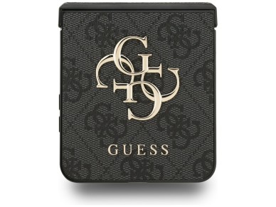 Capa Guess com logo 4G grande e logo cl�ssico para Samsung Galaxy Z Flip 7 - Preta