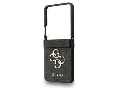 Capa Guess com logo 4G grande e logo cl�ssico para Samsung Galaxy Z Flip 7 - Preta
