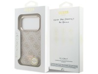 Capa Guess 4G Triangle Logo MagSafe para iPhone 17 Pro - Ouro Rosa Capa Guess 4G Triangle Logo MagSafe para iPhone 17 Pro - Ouro Rosa