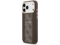 Capa Guess 4G Stripe MagSafe para iPhone 17 Pro Max - marrom Capa Guess 4G Stripe MagSafe para iPhone 17 Pro Max - marrom