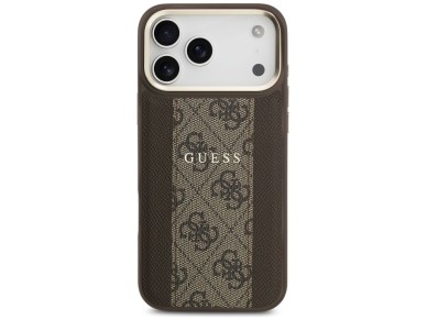 Guess 4G Stripe MagSafe case for iPhone 17 Pro Max - brown Guess 4G Stripe MagSafe case for iPhone 17 Pro Max - brown
