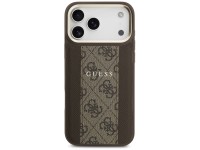 Capa Guess 4G Stripe MagSafe para iPhone 17 Pro Max - marrom Capa Guess 4G Stripe MagSafe para iPhone 17 Pro Max - marrom