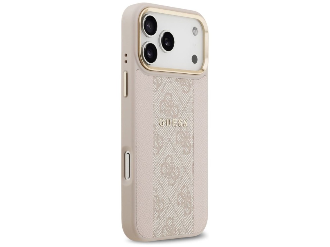 Guess 4G Stripe MagSafe Case for iPhone 17 Pro Max - Pink