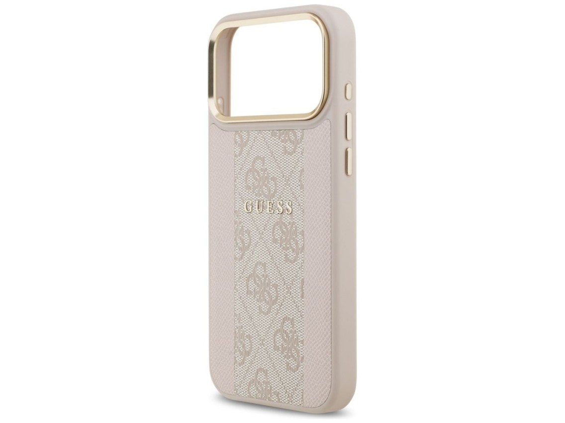 Guess 4G Stripe MagSafe Case for iPhone 17 Pro Max - Pink