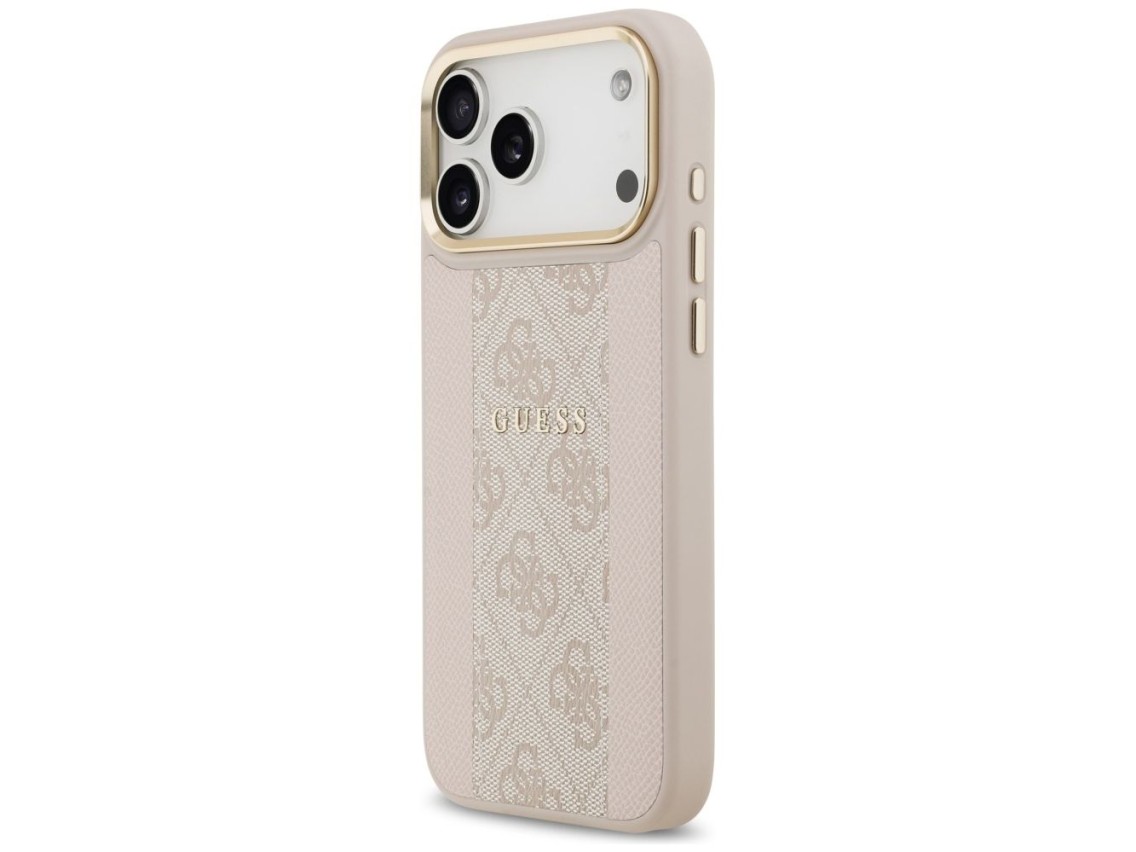 Guess 4G Stripe MagSafe Case for iPhone 17 Pro Max - Pink