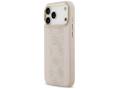 Guess 4G Stripe MagSafe Case for iPhone 17 Pro Max - Pink Guess 4G Stripe MagSafe Case for iPhone 17 Pro Max - Pink