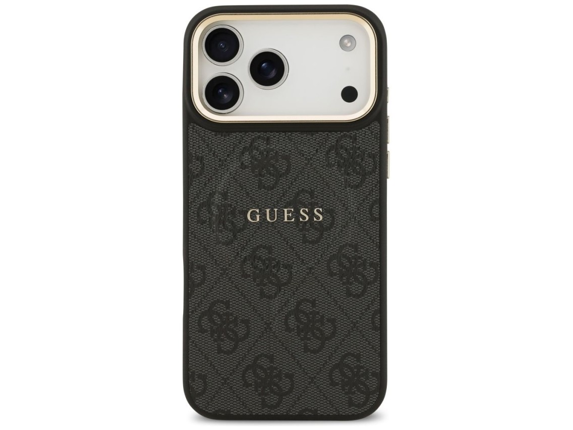 Guess 4G PU Classic Logo MagSafe case for iPhone 17 Pro Max - black