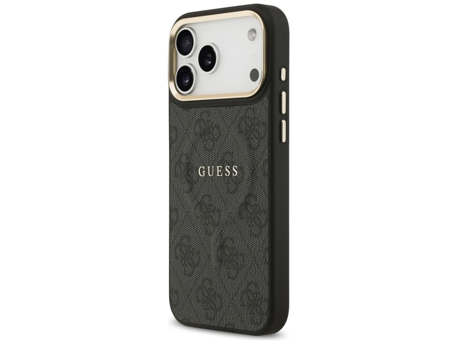 Guess 4G PU Classic Logo MagSafe case for iPhone 17 Pro Max - black