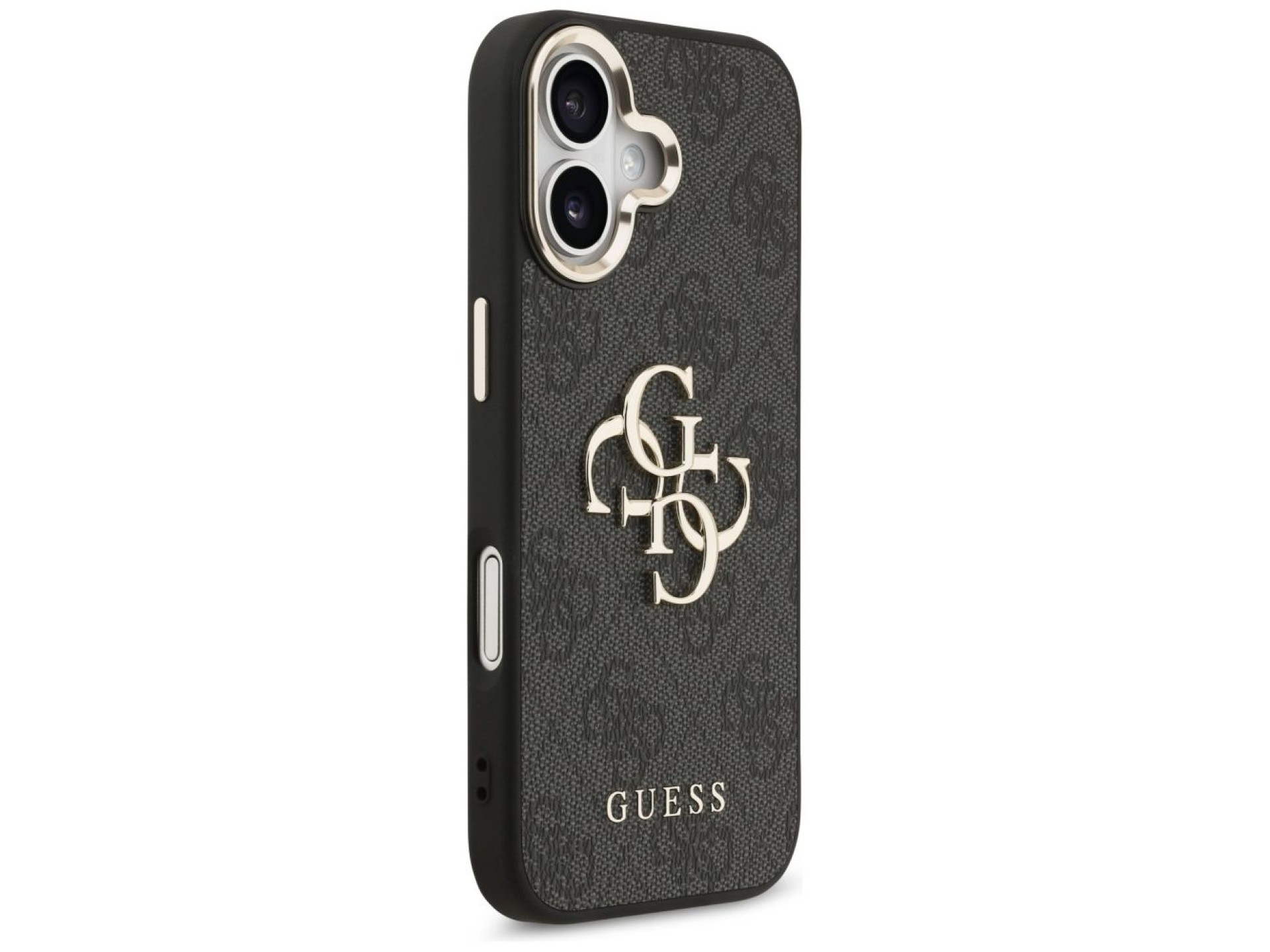 Capa Guess 4G Big 4G Classic Logo para iPhone 17 - Preta e Dourada