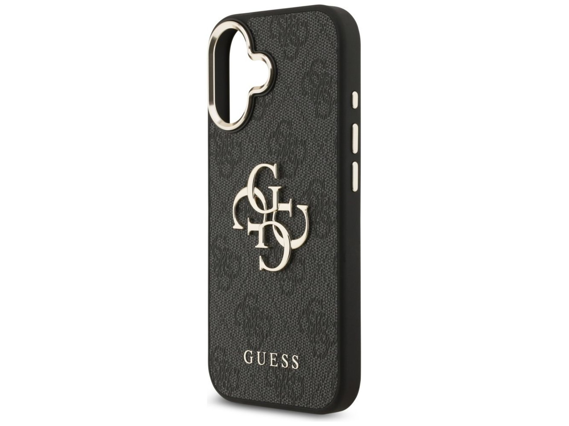 Capa Guess 4G Big 4G Classic Logo para iPhone 17 - Preta e Dourada