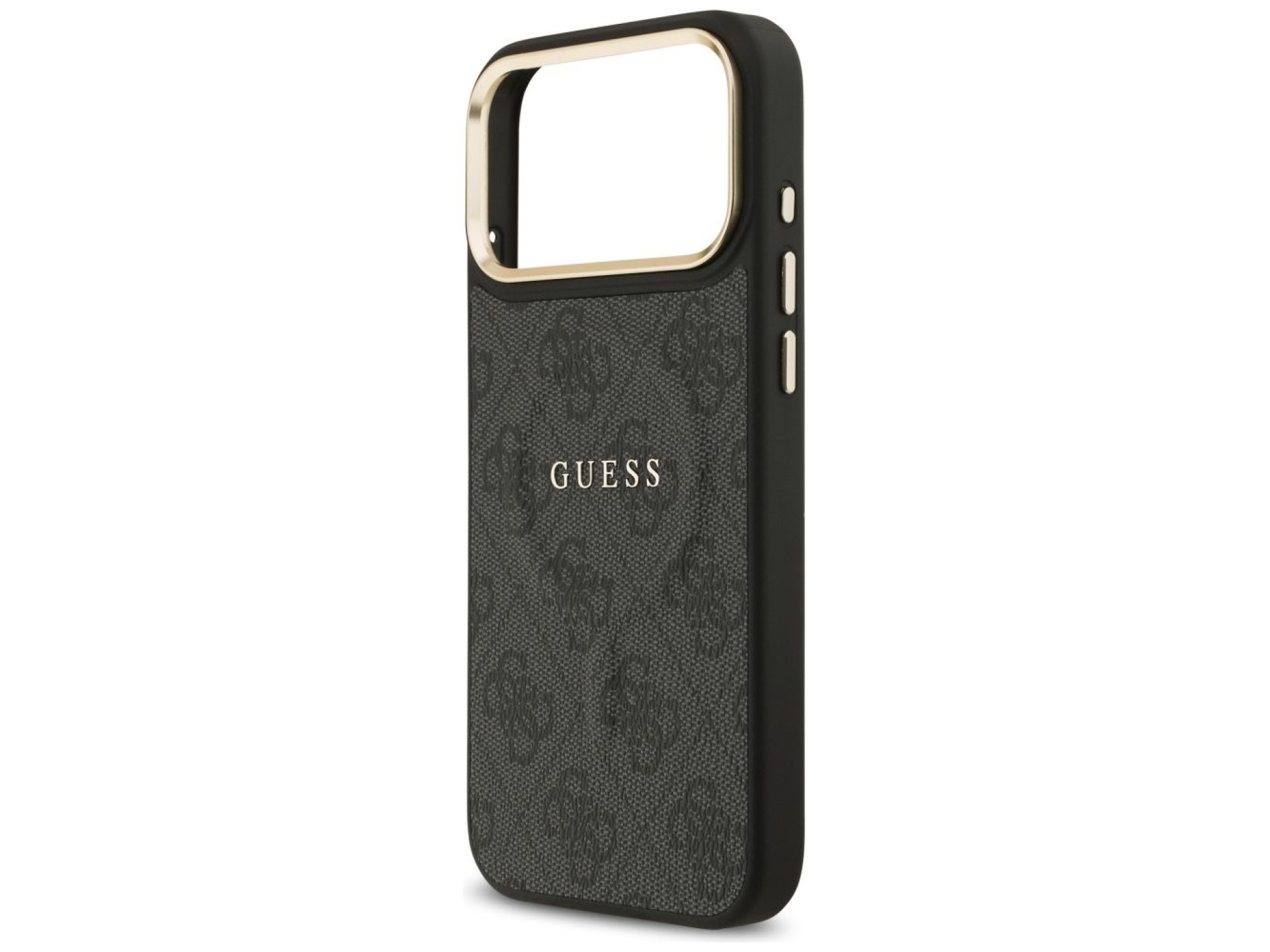 Guess 4G PU Classic Logo MagSafe case for iPhone 17 Pro Max - black