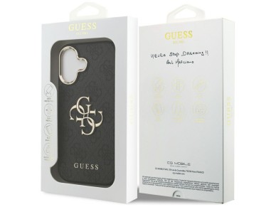 Funda Guess 4G Big 4G Classic Logo para iPhone 17 - Negro y dorado Funda Guess 4G Big 4G Classic Logo para iPhone 17 - Negro y dorado