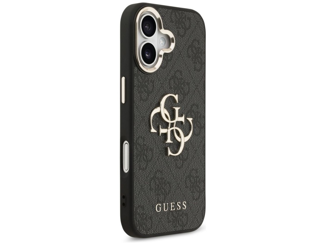 Capa Guess 4G Big 4G Classic Logo para iPhone 17 - Preta e Dourada