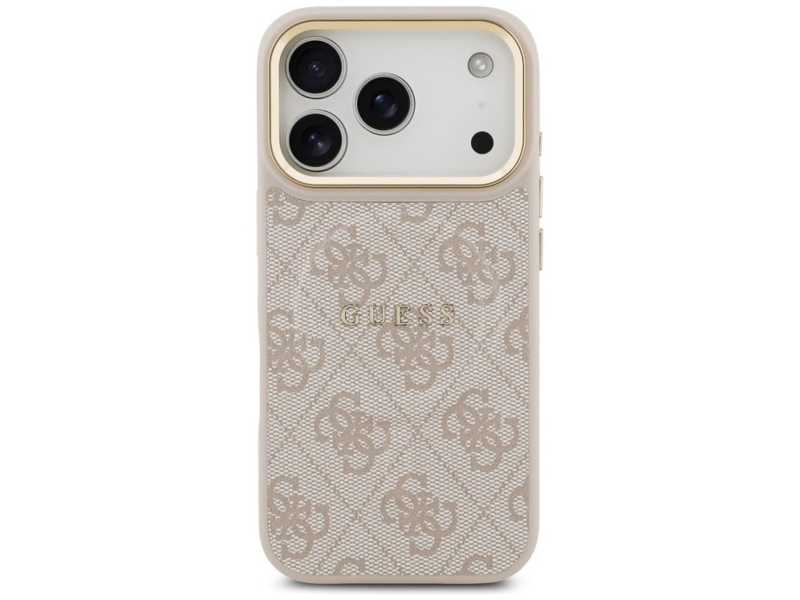 Guess 4G PU Classic Logo MagSafe Case for iPhone 17 Pro - Pink