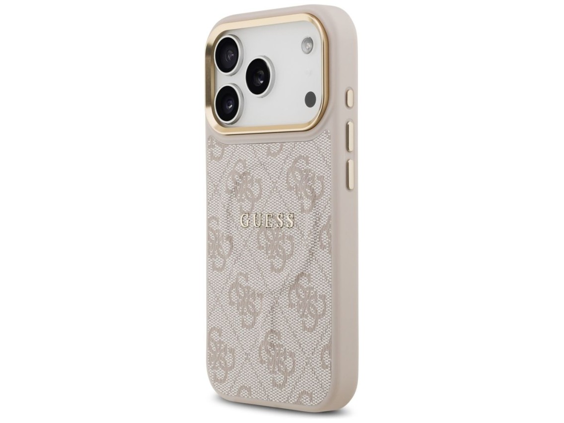 Guess 4G PU Classic Logo MagSafe Case for iPhone 17 Pro - Pink