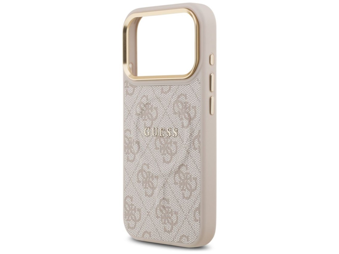 Guess 4G PU Classic Logo MagSafe Case for iPhone 17 Pro - Pink