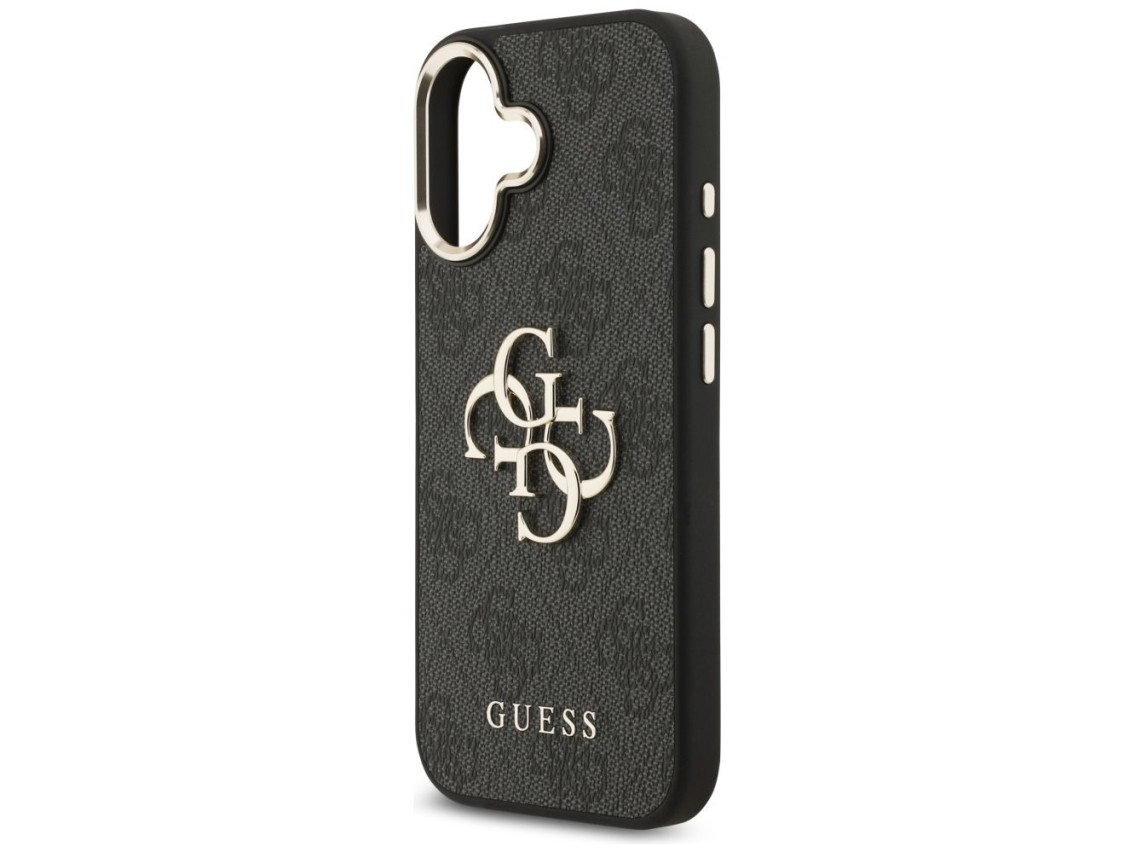 Capa Guess 4G Big 4G Classic Logo para iPhone 17 - Preta e Dourada