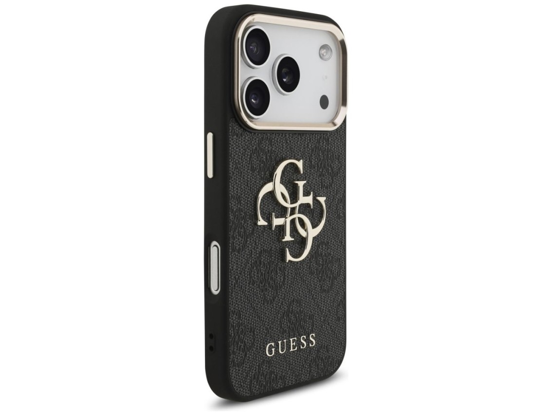 Funda Guess 4G Big 4G Classic Logo para iPhone 17 Pro - Negro y dorado