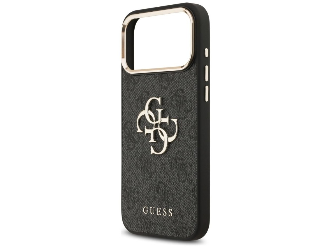 Guess 4G Big 4G Classic Logo Case for iPhone 17 Pro Max - Black and Gold
