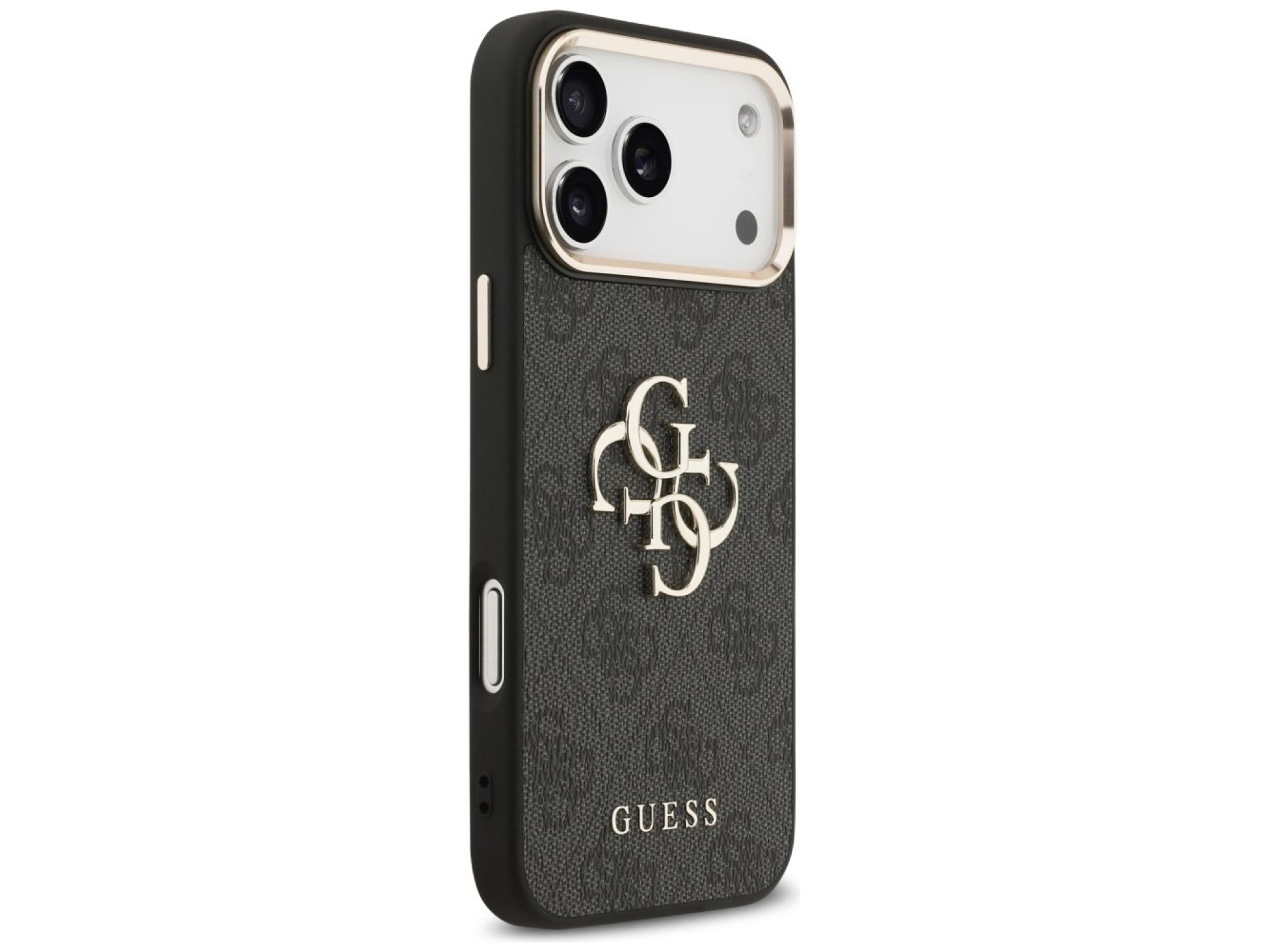 Guess 4G Big 4G Classic Logo Case for iPhone 17 Pro Max - Black and Gold