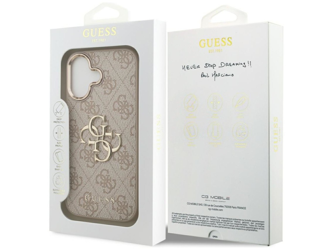 Guess 4G Big 4G Classic Logo Case for iPhone 17 - Rose Gold