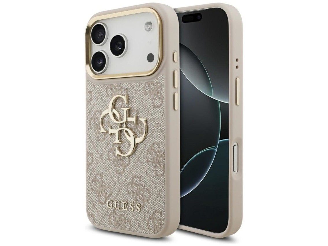 Funda Guess 4G Big 4G Classic Logo para iPhone 17 Pro - Oro rosa