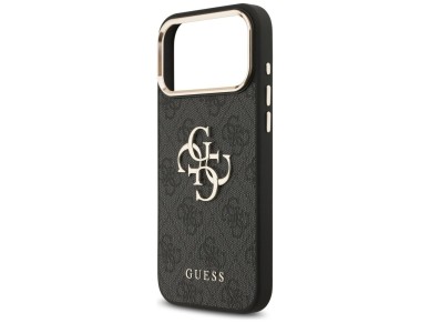 Funda Guess 4G Big 4G Classic Logo para iPhone 17 Pro Max - Negro y dorado