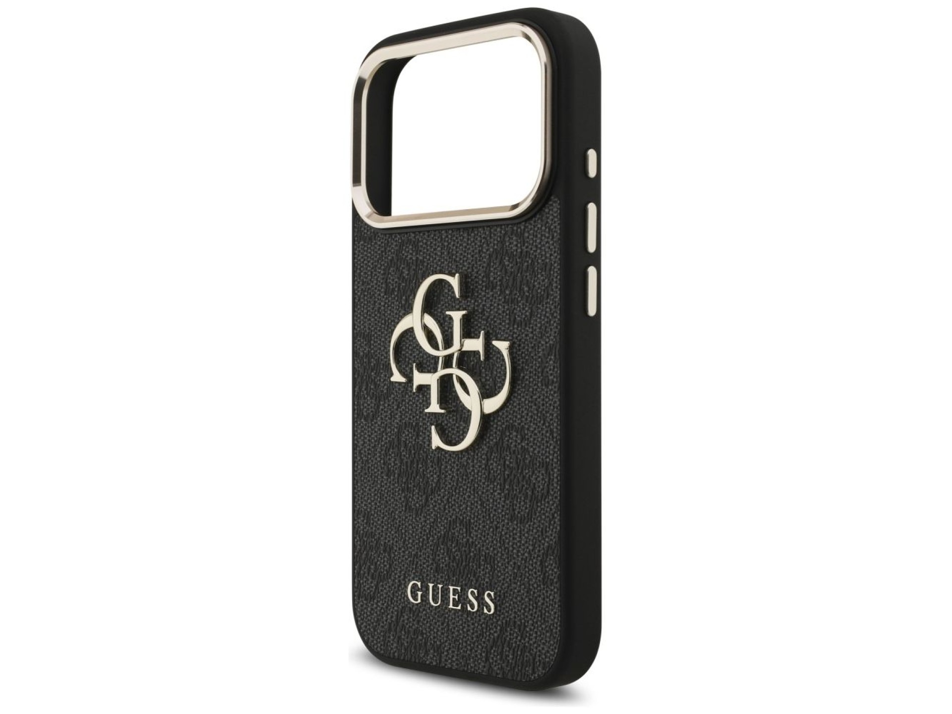 Funda Guess 4G Big 4G Classic Logo para iPhone 17 Pro - Negro y dorado
