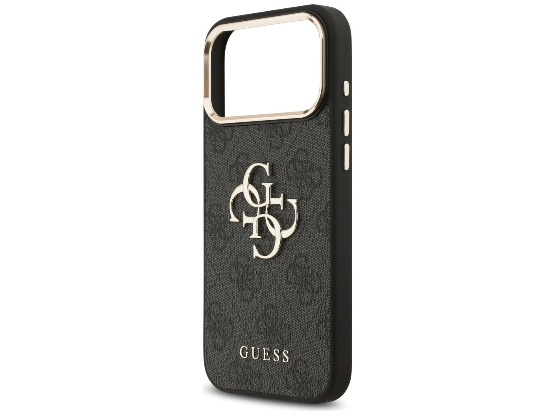 Guess 4G Big 4G Classic Logo Case for iPhone 17 Pro Max - Black and Gold