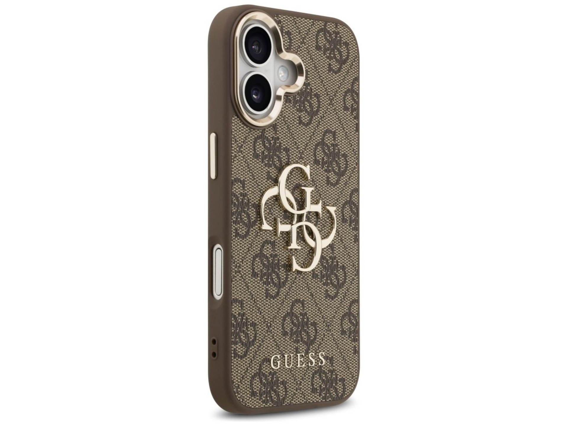 Funda Guess 4G Big 4G Classic Logo para iPhone 17 - Marrón y dorado