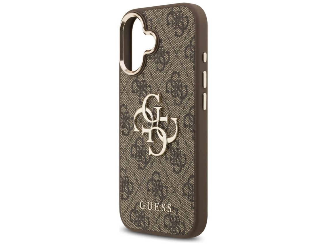 Funda Guess 4G Big 4G Classic Logo para iPhone 17 - Marrón y dorado