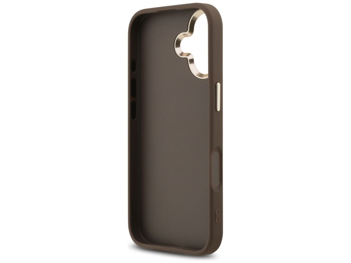 Funda Guess 4G Big 4G Classic Logo para iPhone 17 - Marrón y dorado