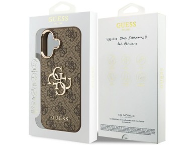 Guess 4G Big 4G Classic Logo Case for iPhone 17 - Brown and Gold Guess 4G Big 4G Classic Logo Case for iPhone 17 - Brown and Gold