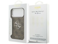 Guess 4G Big 4G Classic Logo Case for iPhone 17 Pro Max Brown - Silver Guess 4G Big 4G Classic Logo Case for iPhone 17 Pro Max Brown - Silver