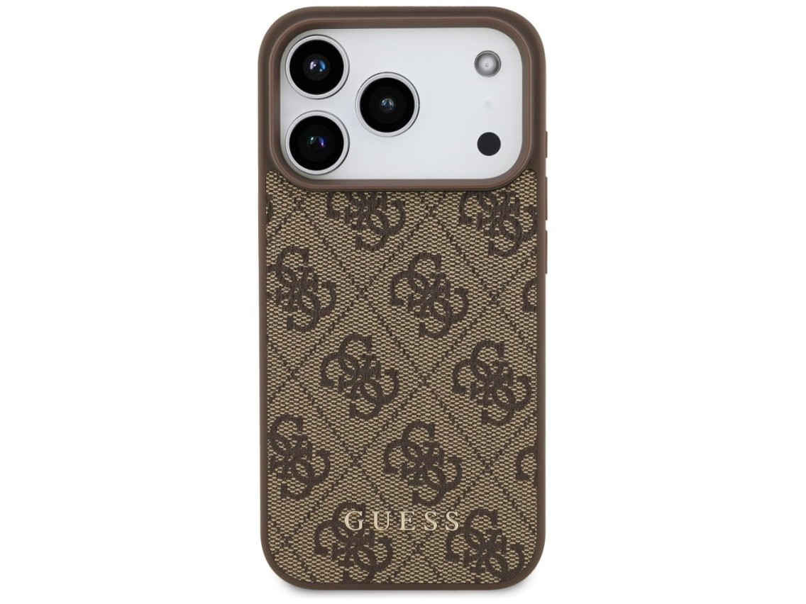 Capa Guess 4G Classic para iPhone 17 Pro - Marrom