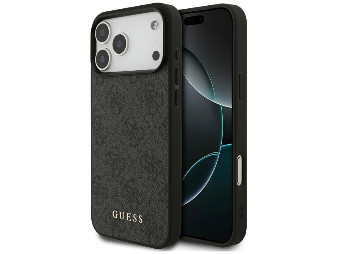 Capa Guess 4G Classic para iPhone 17 Pro Max - Preta