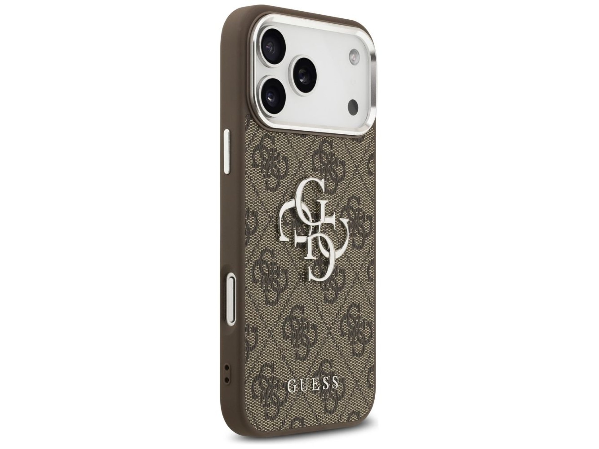 Capa Guess 4G Big 4G Classic Logo para iPhone 17 Pro Max Marrom - Prata
