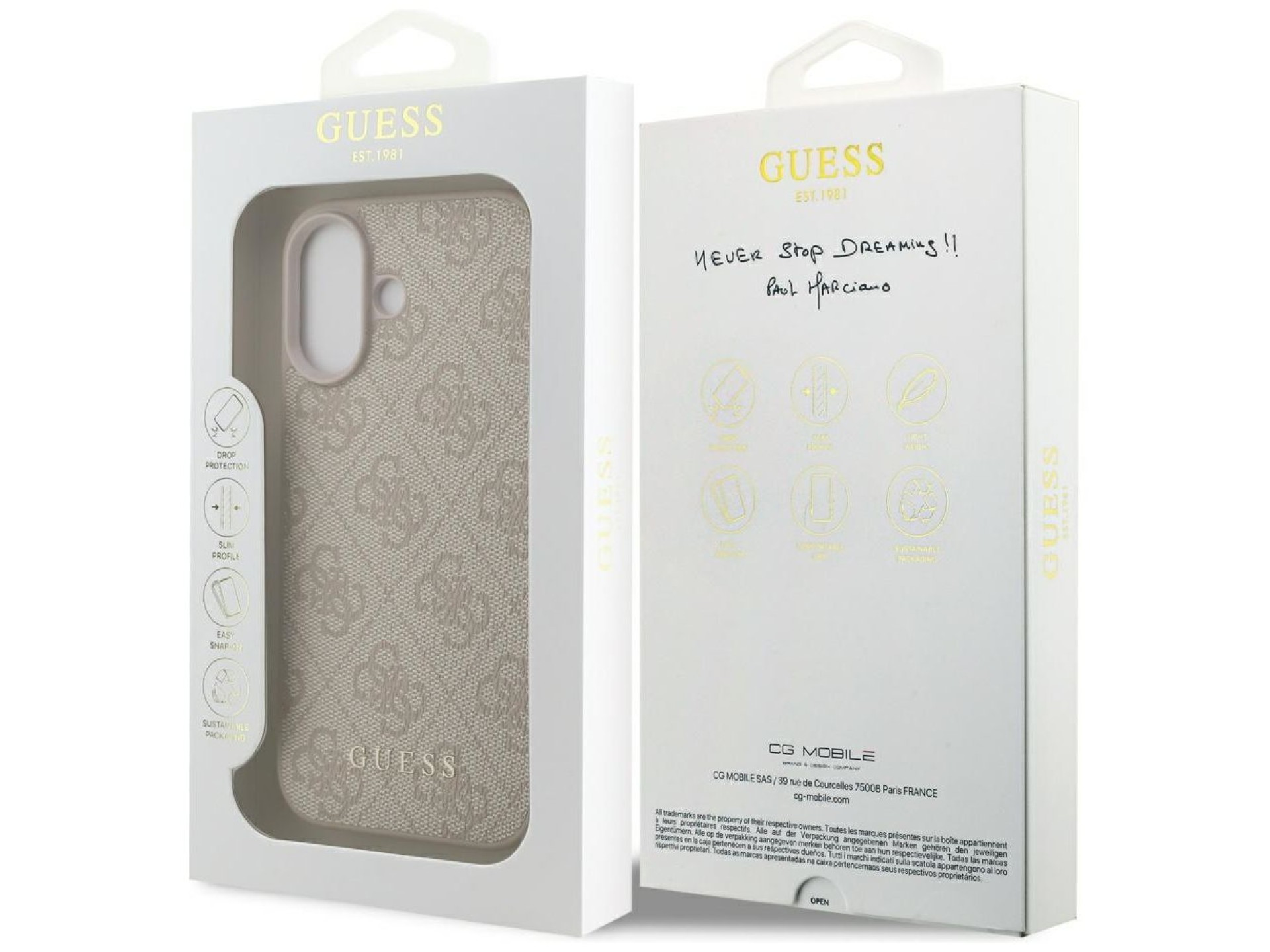 Funda Guess 4G Classic para iPhone 17 - Rosa