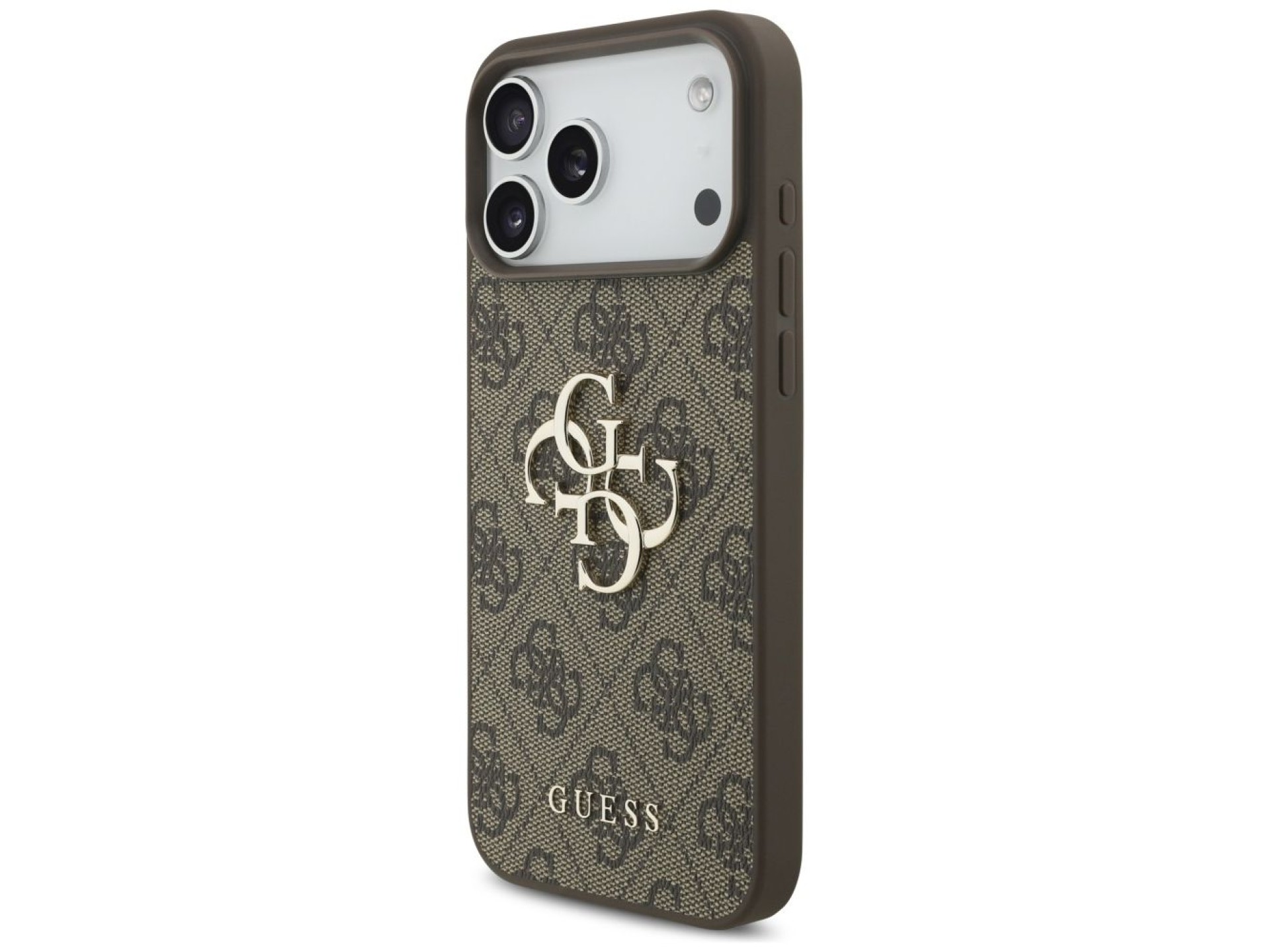 Guess 4G Big Logo Case for iPhone 17 Pro Max - Brown