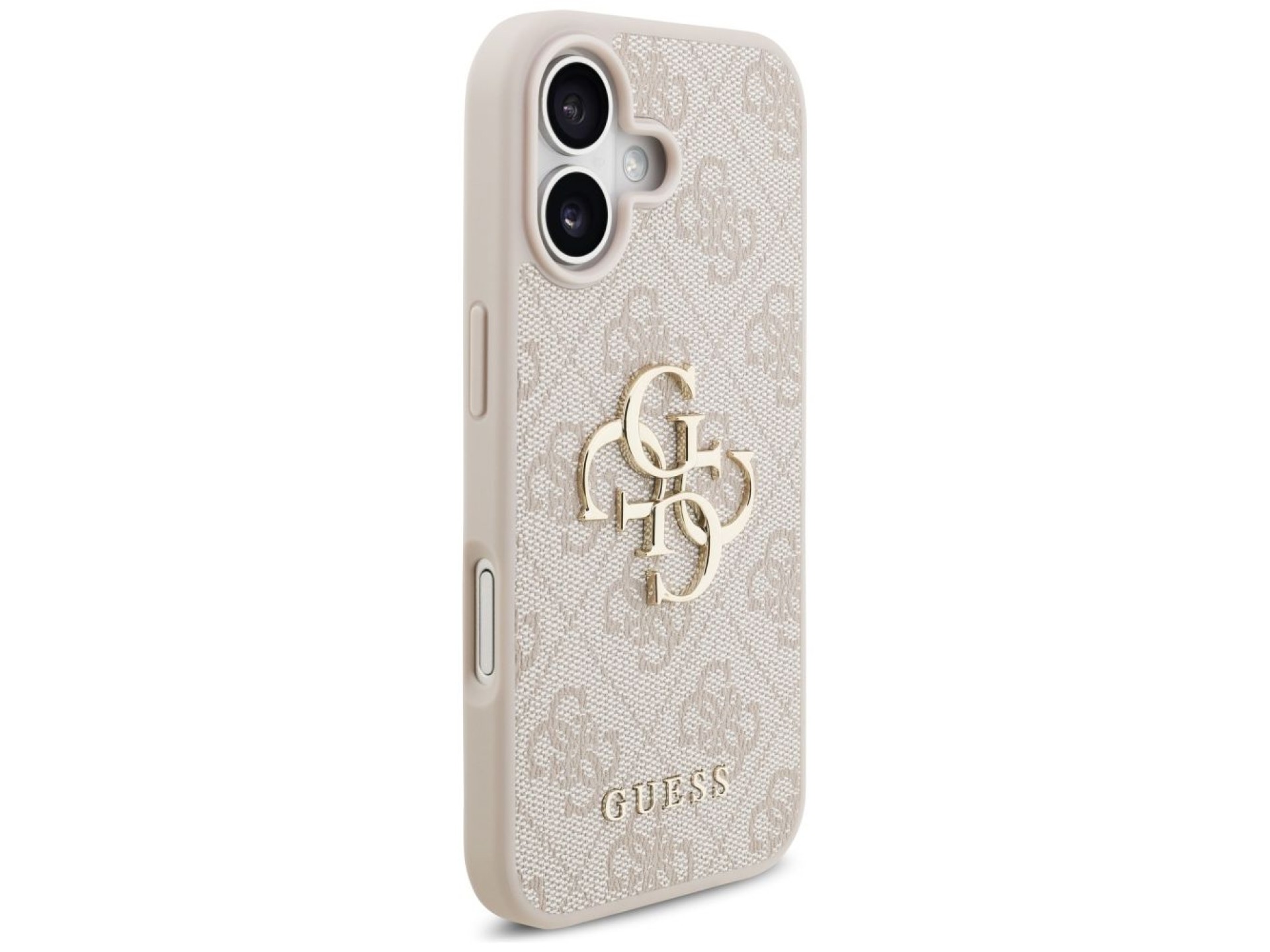 Capa Guess 4G com logo grande para iPhone 17 - Rosa