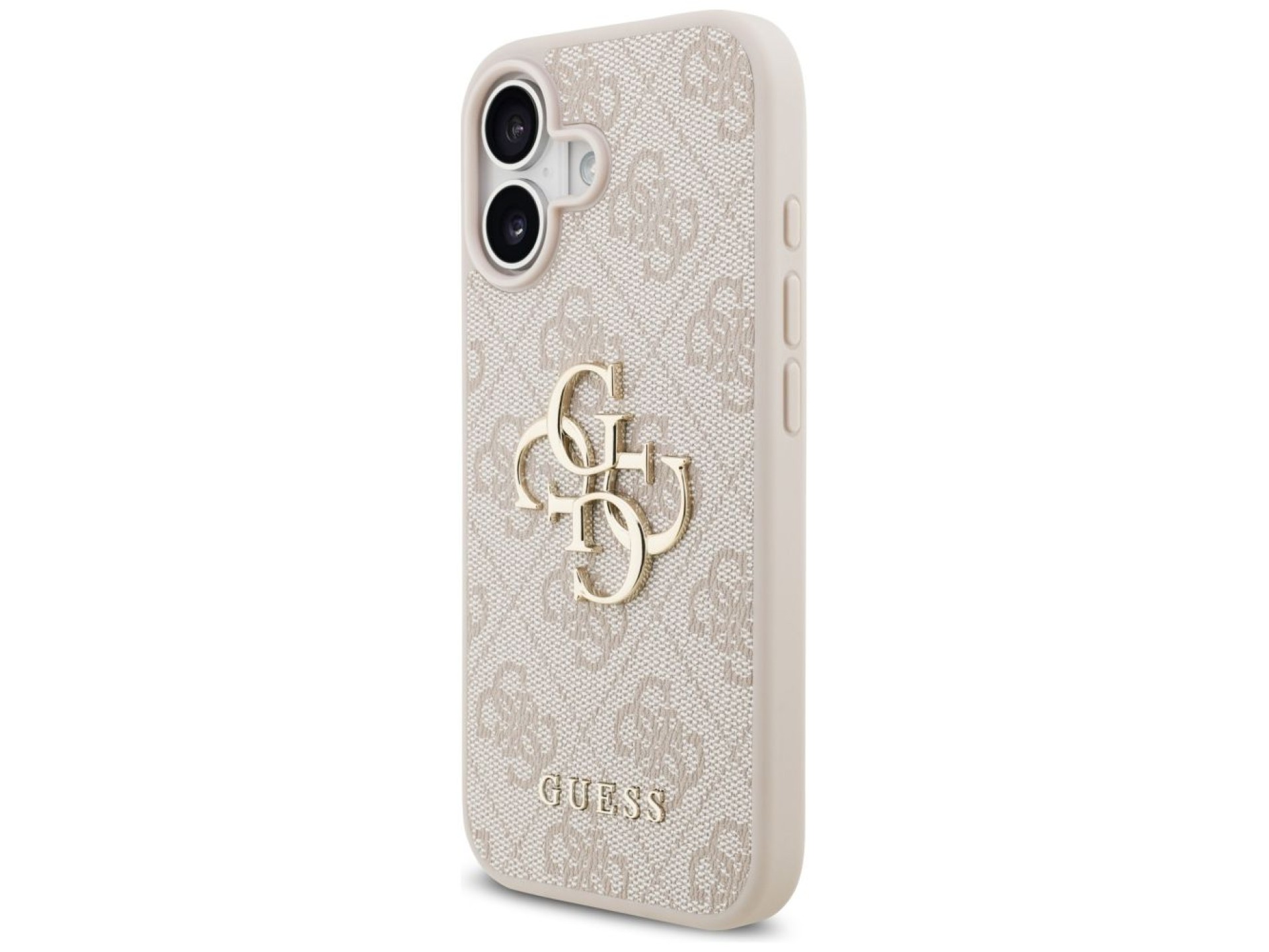 Capa Guess 4G com logo grande para iPhone 17 - Rosa