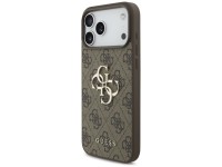 Capa Guess 4G com logo grande para iPhone 17 Pro Max - Marrom Capa Guess 4G com logo grande para iPhone 17 Pro Max - Marrom