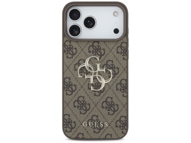 Guess 4G Big Logo Case for iPhone 17 Pro Max - Brown