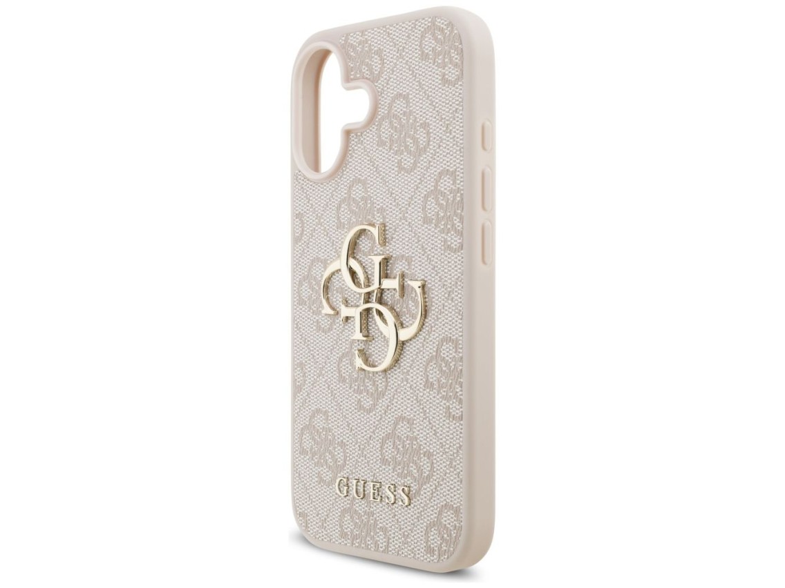 Capa Guess 4G com logo grande para iPhone 17 - Rosa