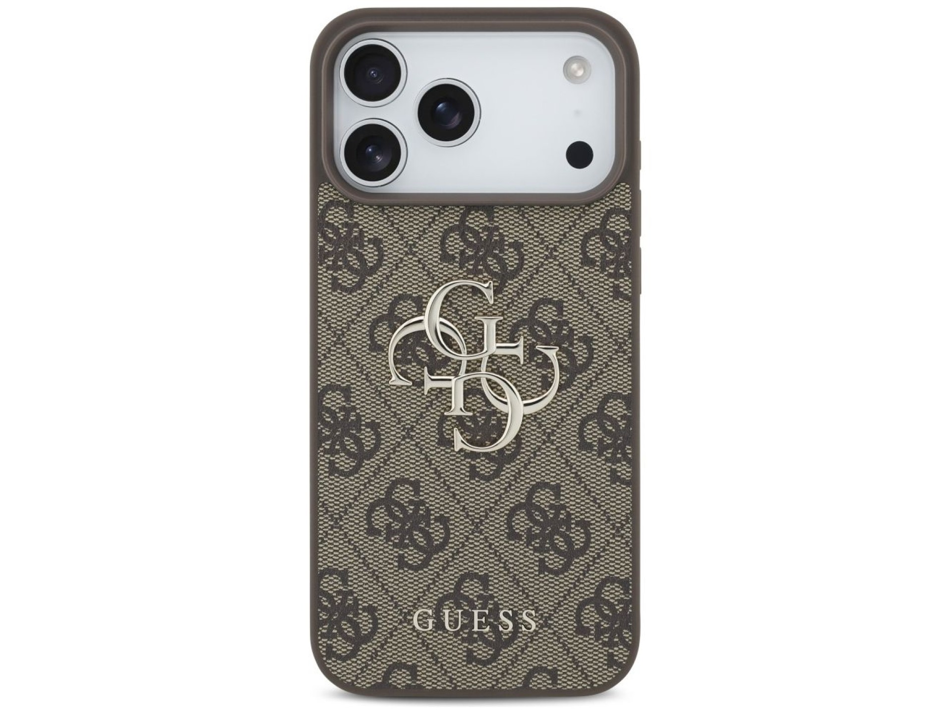 Guess 4G Big Logo Case for iPhone 17 Pro Max - Brown