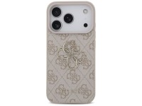 Capa Guess 4G com logo grande para iPhone 17 Pro - Rosa