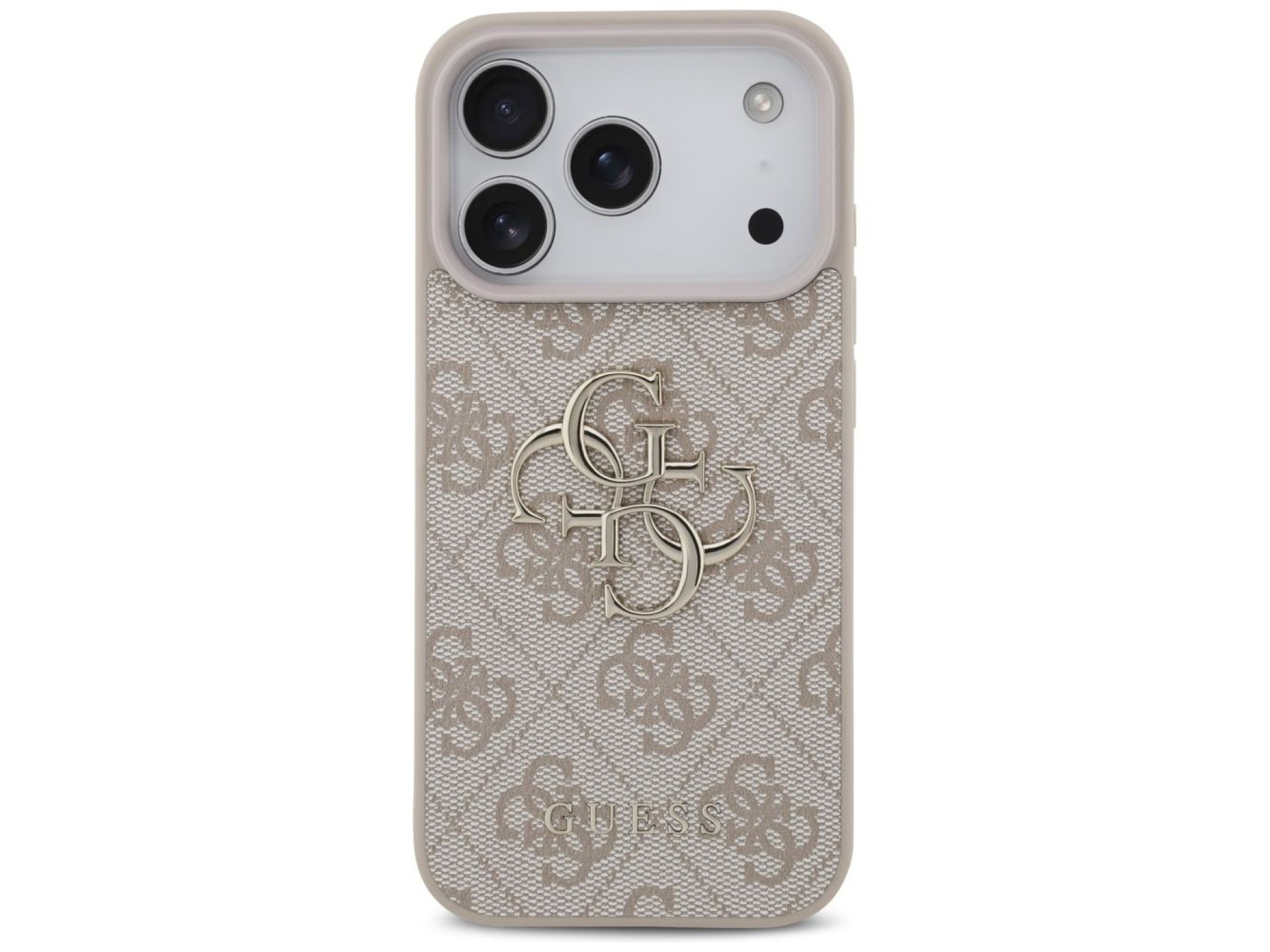 Funda Guess 4G con logo grande para iPhone 17 Pro - Rosa